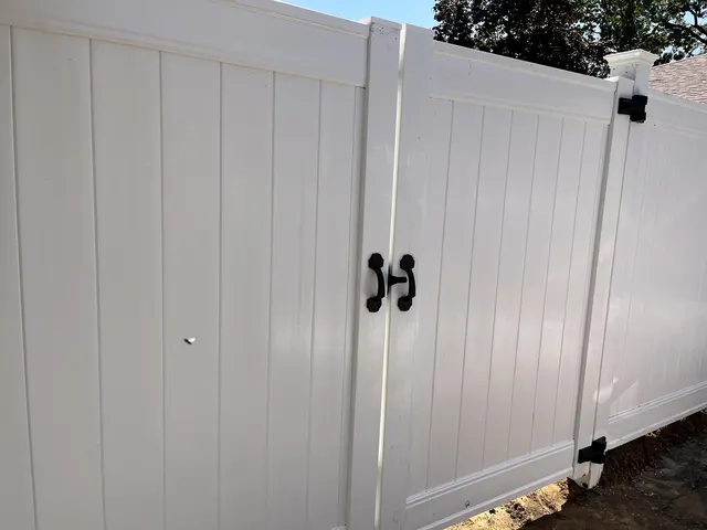 Vinyl fence and gate