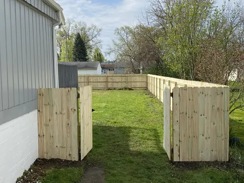Wood double gate