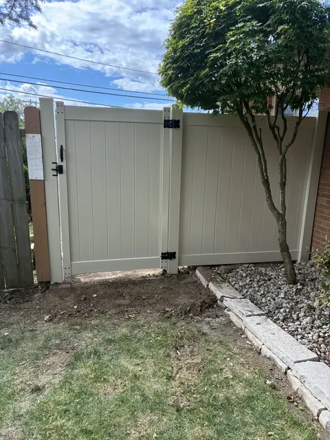 Vinyl fence and gate