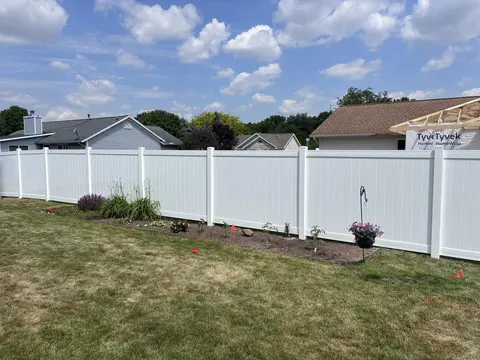 White Vinyl Privacy