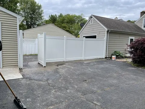 Vinyl fence and gate