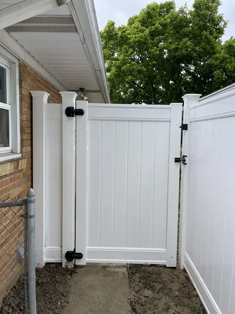 Vinyl fence and gate