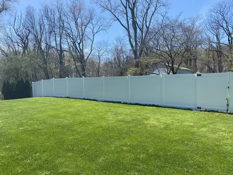 Vinyl fence and gate