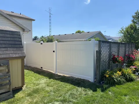 Vinyl fence and gate