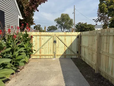 Wood double gate