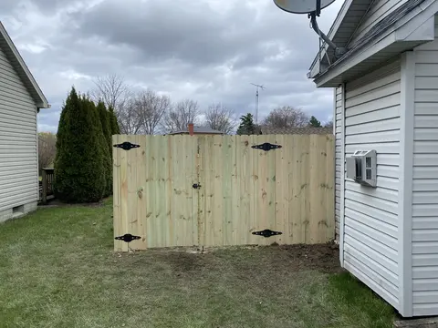 Wood double gate