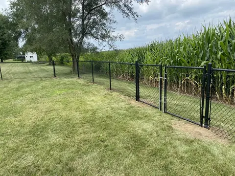 Chain-link fence and gate