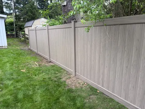 Woodgrain Vinyl Privacy