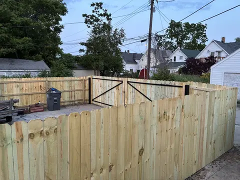 Wood double gate