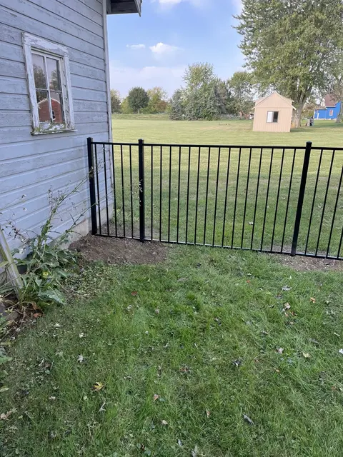 Ornamental metal fence and gate