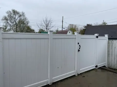 Vinyl fence and gate