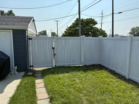 Vinyl fence and gate