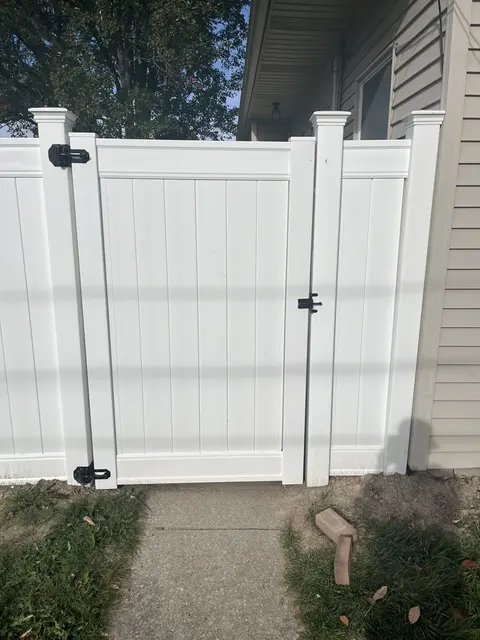 Vinyl fence and gate