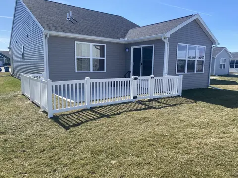 Vinyl picket fencing